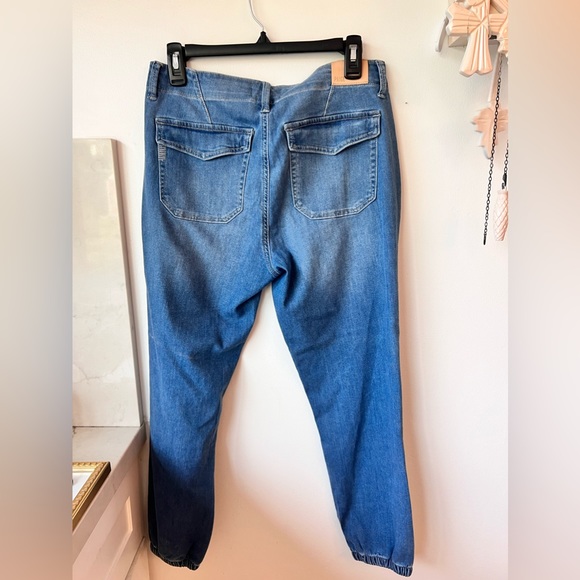 PAIGE Anthropologie Mayslie Low-Rise Joggers denim jeans 28 - Picture 6 of 12